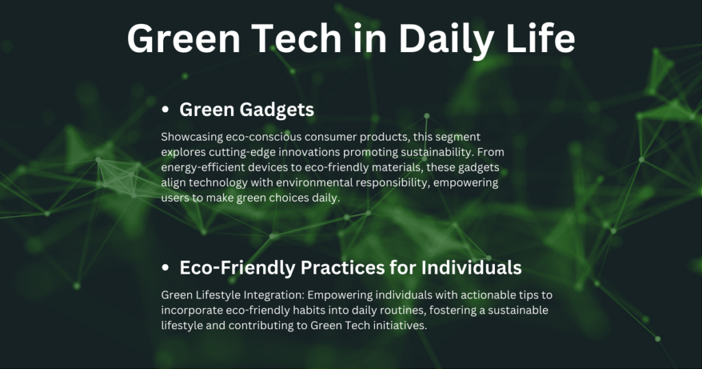 green tech in daily life 