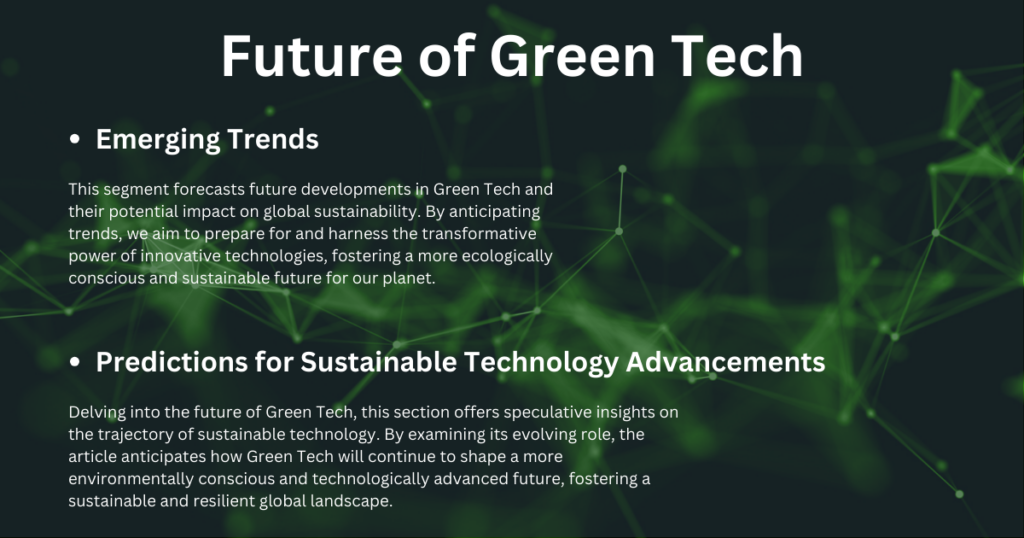 future of green tech