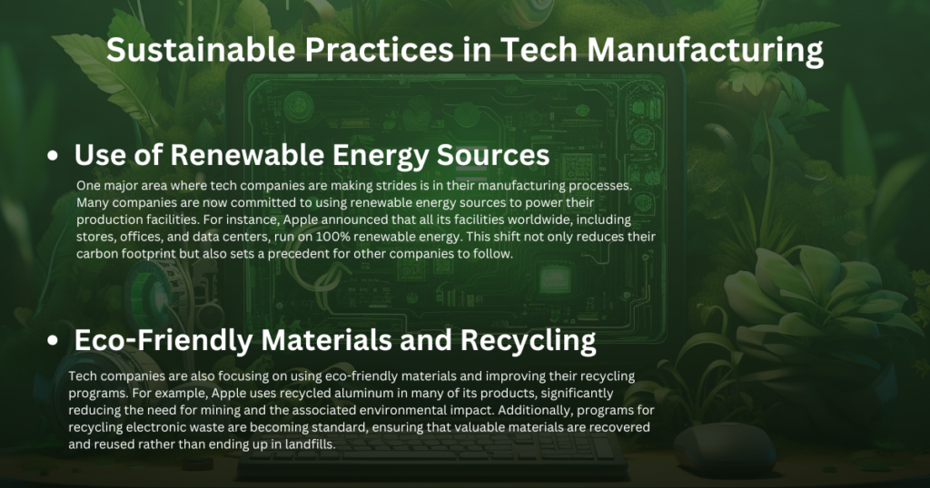 sustainable practices in tech manufacturing 